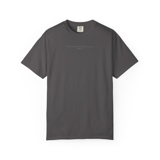 A perfect man was crucified for you. John 3:16 Unisex Cotton Garment-Dyed T-Shirt